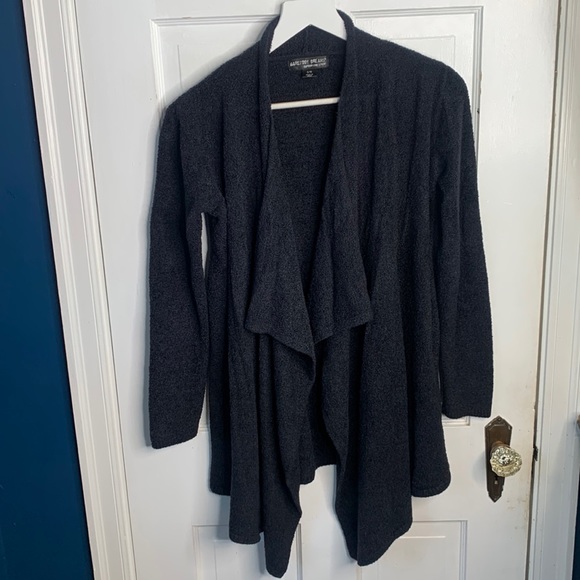 BAREFOOT DREAMS Open Bamboo Chic Lite Calypso cascade cardigan W-237 Sz S/M - Picture 2 of 8